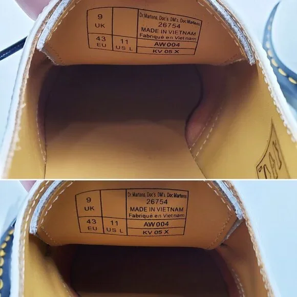 Dr. Doc Martens Lamper White Patent Leather Shoes 26754 Low Top Women's 11 NWOT - Picture 3 of 12